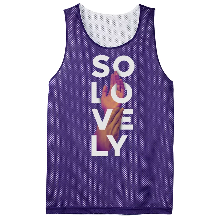 So Lovely Hand Mesh Reversible Basketball Jersey Tank