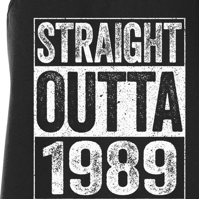 Straight Outta 1989  34th Birthday Women's Racerback Tank