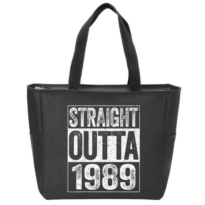 Straight Outta 1989  34th Birthday Zip Tote Bag