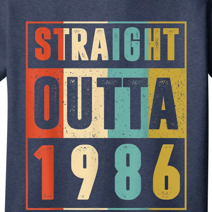 Straight Outta 1986 Shirt 37 Years Old 37th Birthday Retro T-Shirt