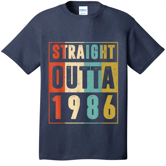 Straight Outta 1986 Shirt 37 Years Old 37th Birthday Retro T-Shirt