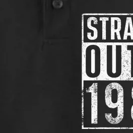 Straight Outta 1985 Year Of Birth Birthday Dry Zone Grid Performance Polo