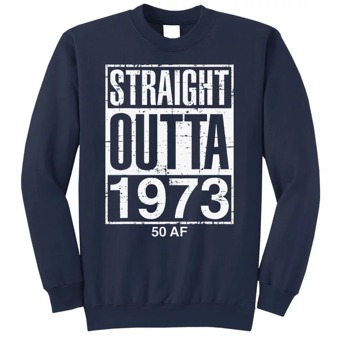 Straight Outta 1973 50 AF Funny 50th Birthday Gag Gift Idea Sweatshirt