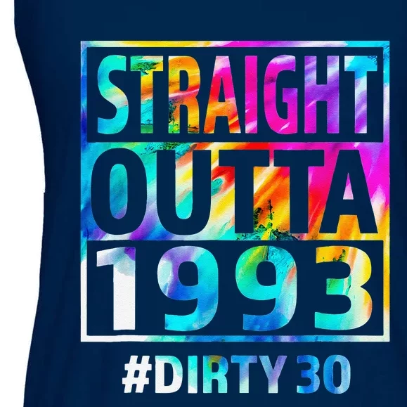 Straight Outta 1993 Dirty Thirty 30th Birthday Gift Ladies Essential Flowy Tank