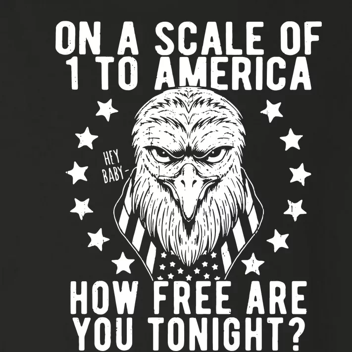 Scale Of 1 To America How Free Are You Tonight Eagle Toddler Long Sleeve Shirt