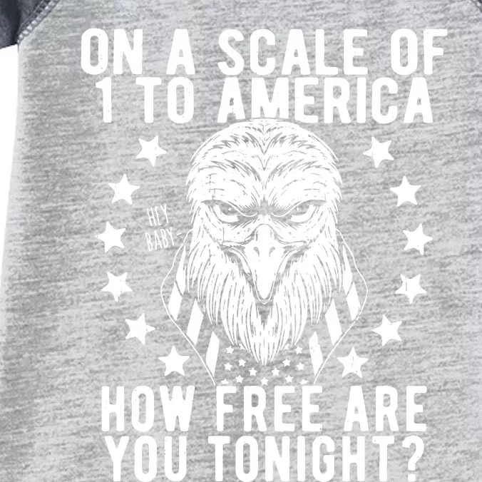 Scale Of 1 To America How Free Are You Tonight Eagle Infant Baby Jersey Bodysuit