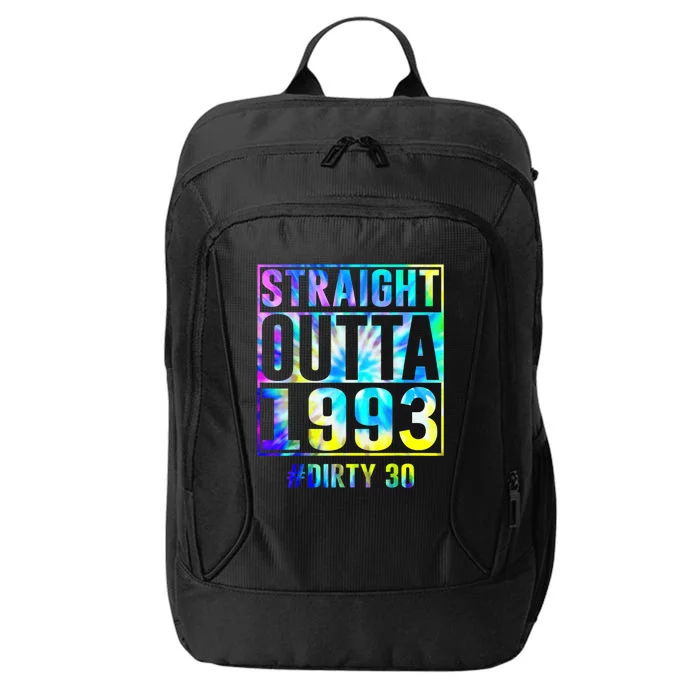 Straight Outta 1993 Dirty Thirty Funny 30th Birthday City Backpack