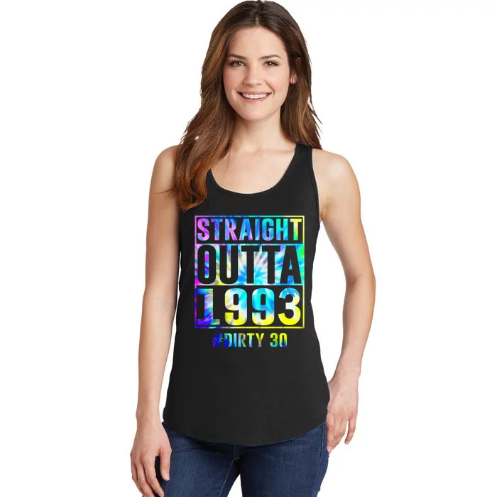 Straight Outta 1993 Dirty Thirty Funny 30th Birthday Ladies Essential Tank