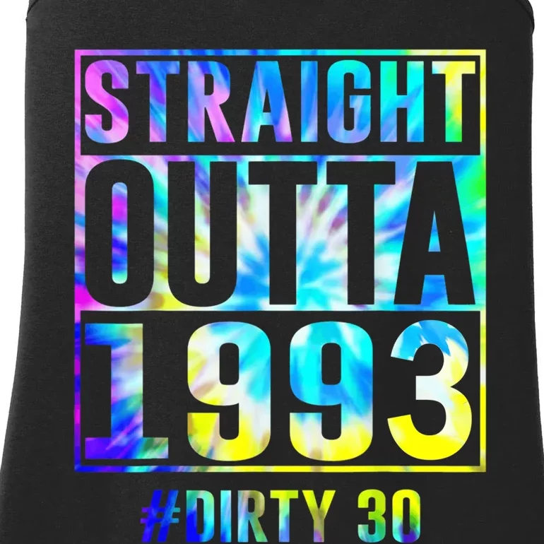 Straight Outta 1993 Dirty Thirty Funny 30th Birthday Ladies Essential Tank