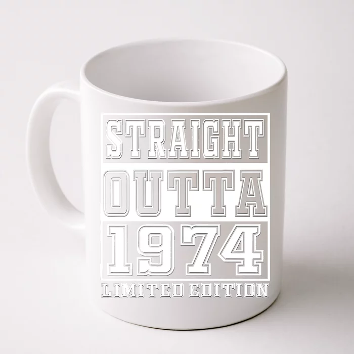 Straight Outta 1974 50th Birthday Gift For Men Women Front & Back Coffee Mug