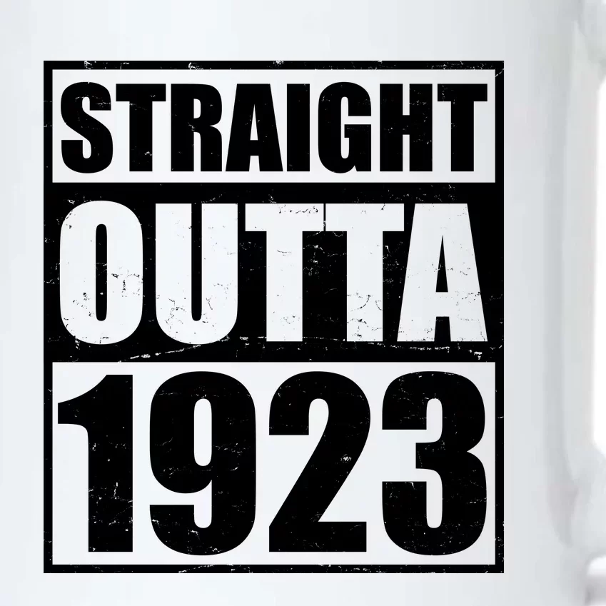 Straight Outta 1923 100th Birthday Black Color Changing Mug