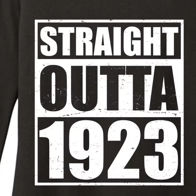 Straight Outta 1923 100th Birthday Womens CVC Long Sleeve Shirt