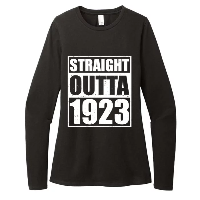 Straight Outta 1923 100th Birthday Womens CVC Long Sleeve Shirt