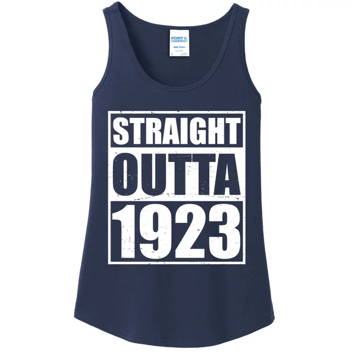 Straight Outta 1923 100th Birthday Ladies Essential Tank