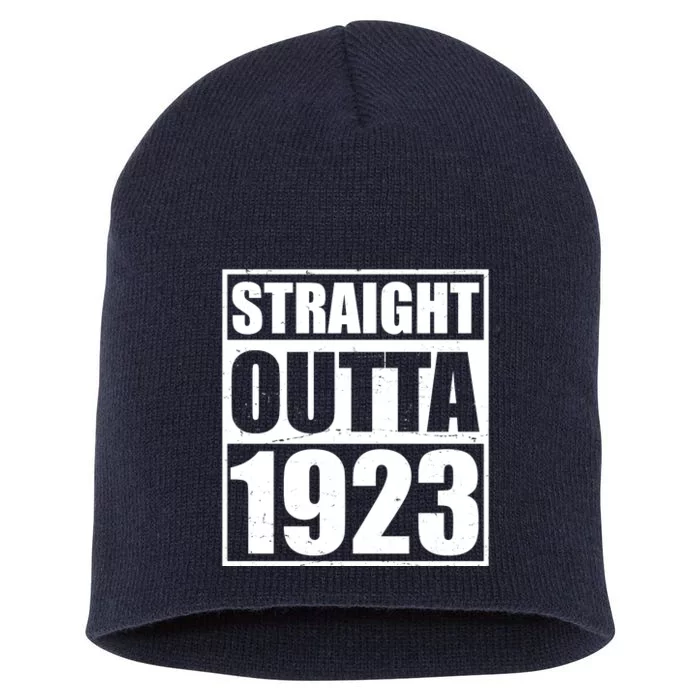 Straight Outta 1923 100th Birthday Short Acrylic Beanie