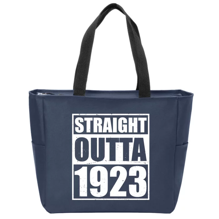 Straight Outta 1923 100th Birthday Zip Tote Bag