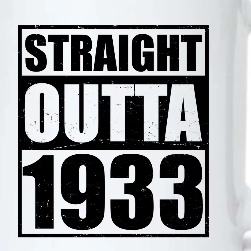 Straight Outta 1933 90th Birthday Black Color Changing Mug