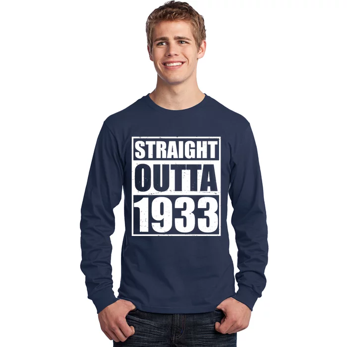 Straight Outta 1933 90th Birthday Long Sleeve Shirt