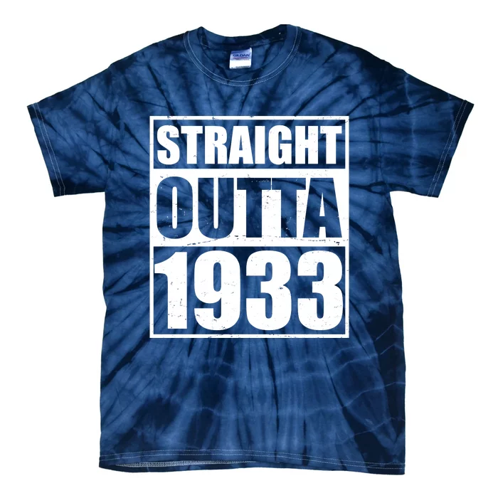 Straight Outta 1933 90th Birthday Tie-Dye T-Shirt