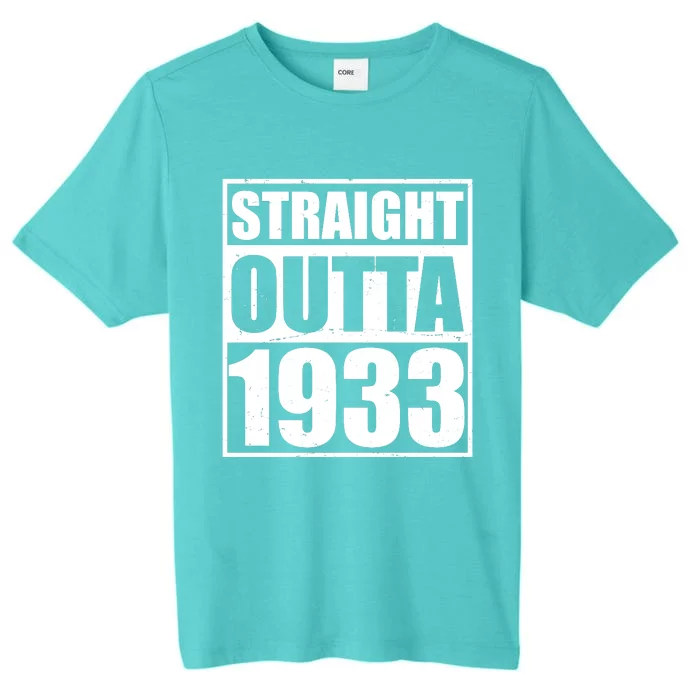 Straight Outta 1933 90th Birthday ChromaSoft Performance T-Shirt