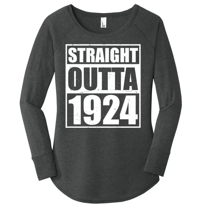 Straight Outta 1924 100th Birthday Women's Perfect Tri Tunic Long Sleeve Shirt