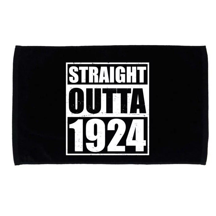 Straight Outta 1924 100th Birthday Microfiber Hand Towel