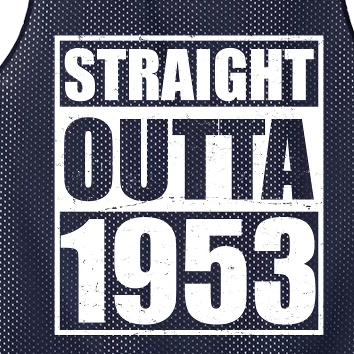 Straight Outta 1953 70th Birthday Mesh Reversible Basketball Jersey Tank