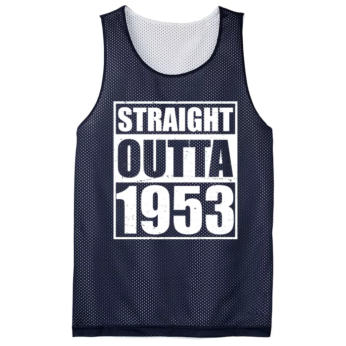 Straight Outta 1953 70th Birthday Mesh Reversible Basketball Jersey Tank