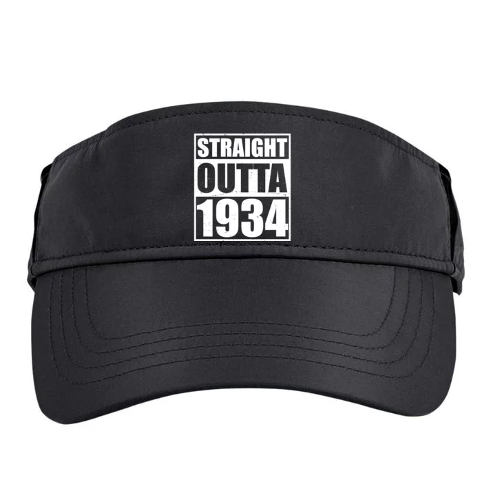 Straight Outta 1934 90th Birthday Adult Drive Performance Visor