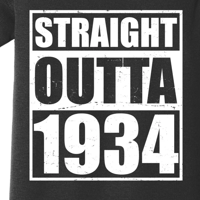 Straight Outta 1934 90th Birthday Baby Bodysuit