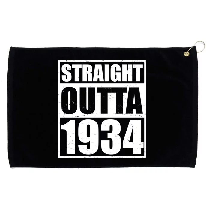 Straight Outta 1934 90th Birthday Grommeted Golf Towel