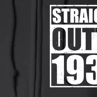 Straight Outta 1934 90th Birthday Full Zip Hoodie