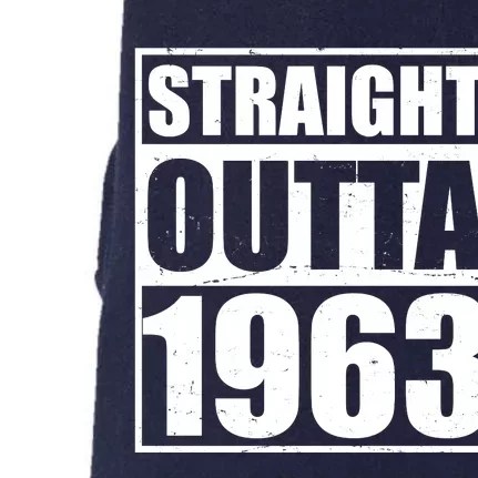 Straight Outta 1963 60th Birthday Doggie 3-End Fleece Hoodie