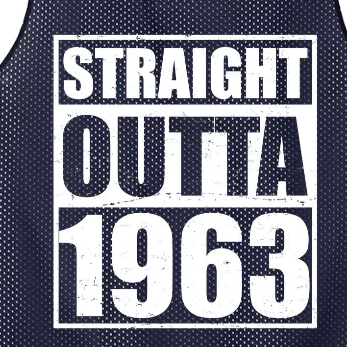 Straight Outta 1963 60th Birthday Mesh Reversible Basketball Jersey Tank