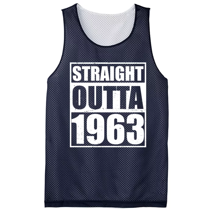 Straight Outta 1963 60th Birthday Mesh Reversible Basketball Jersey Tank