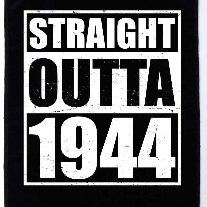 Straight Outta 1944 80th Birthday Platinum Collection Golf Towel