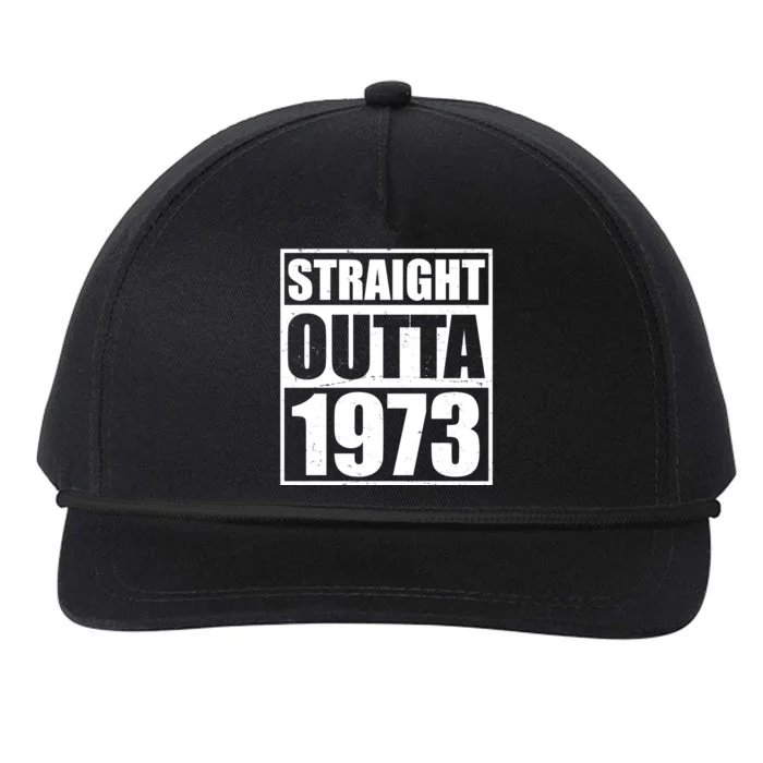 Straight Outta 1973 50th Birthday Snapback Five-Panel Rope Hat