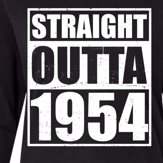 Straight Outta 1954 70th Birthday Womens Cotton Relaxed Long Sleeve T-Shirt