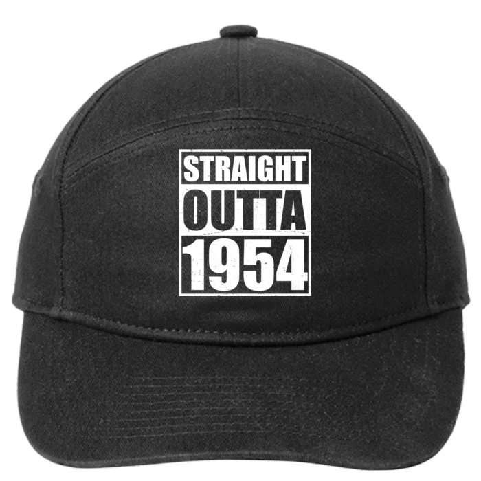 Straight Outta 1954 70th Birthday 7-Panel Snapback Hat