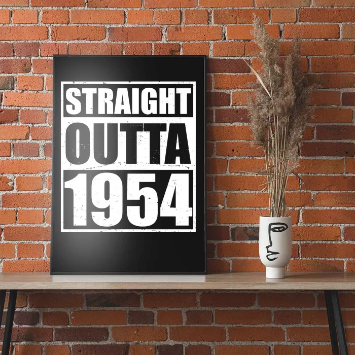 Straight Outta 1954 70th Birthday Poster