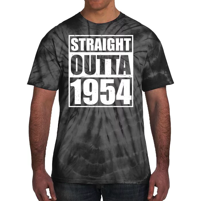 Straight Outta 1954 70th Birthday Tie-Dye T-Shirt