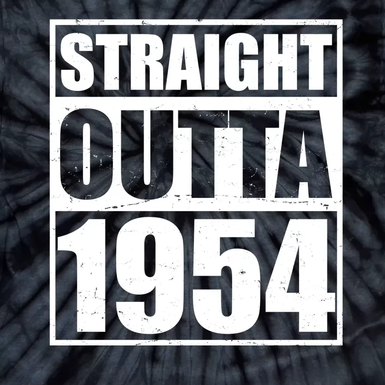 Straight Outta 1954 70th Birthday Tie-Dye T-Shirt