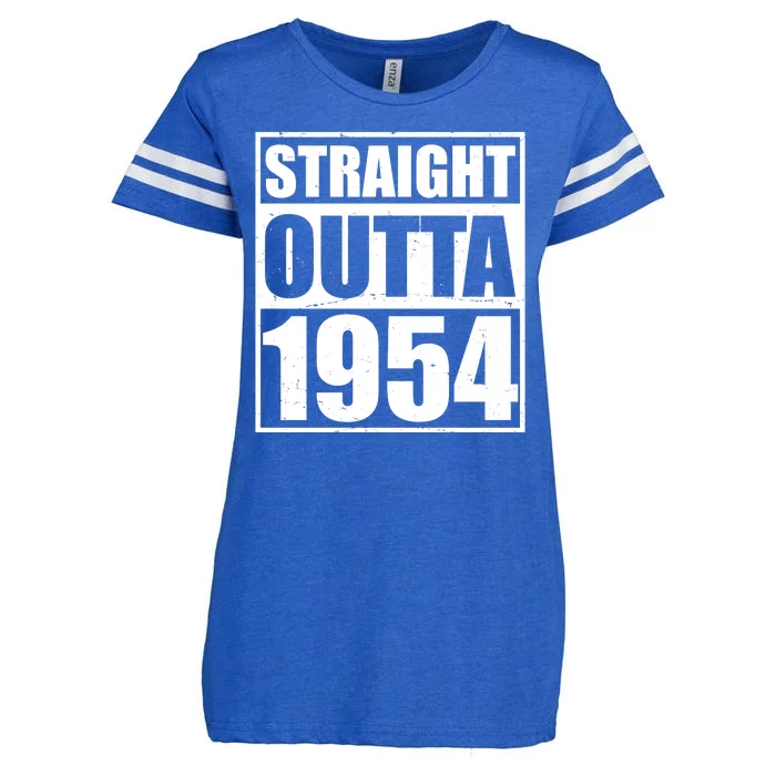 Straight Outta 1954 70th Birthday Enza Ladies Jersey Football T-Shirt