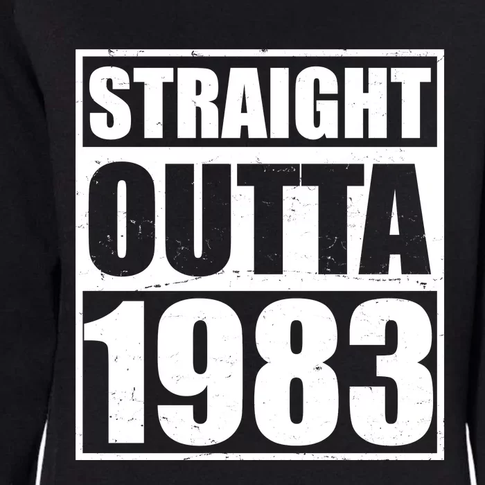 Straight Outta 1983 40th Birthday Womens California Wash Sweatshirt