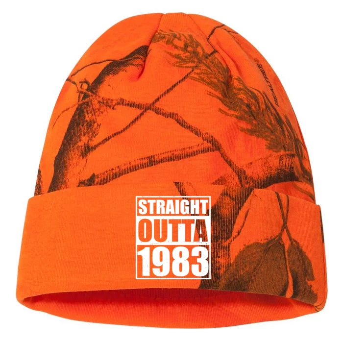 Straight Outta 1983 40th Birthday Kati - 12in Camo Beanie