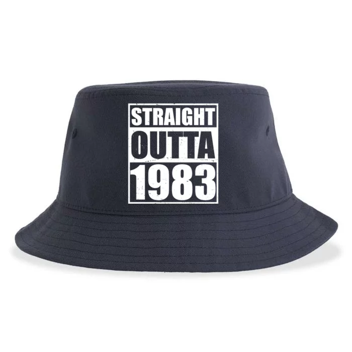 Straight Outta 1983 40th Birthday Sustainable Bucket Hat