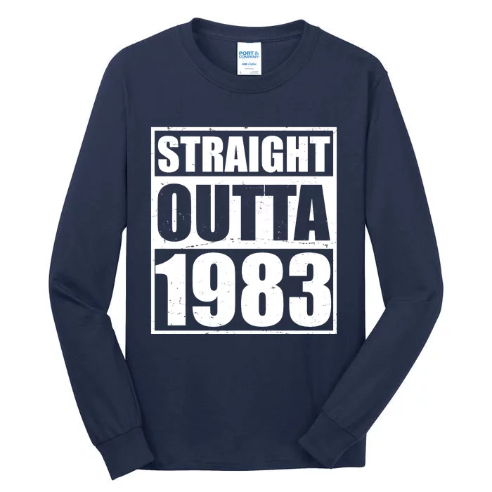 Straight Outta 1983 40th Birthday Tall Long Sleeve T-Shirt