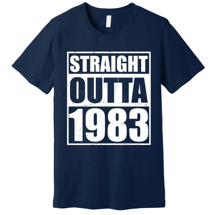 Straight Outta 1983 40th Birthday Premium T-Shirt