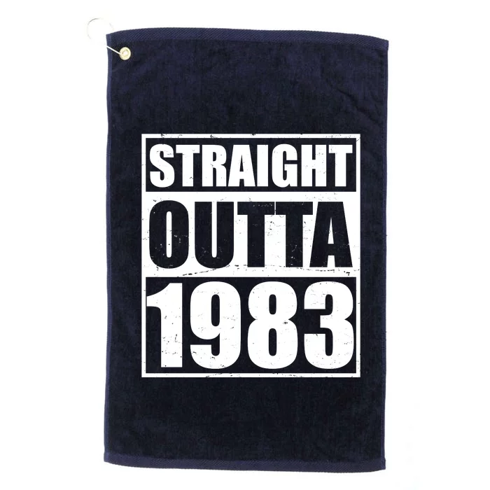 Straight Outta 1983 40th Birthday Platinum Collection Golf Towel