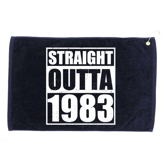 Straight Outta 1983 40th Birthday Grommeted Golf Towel